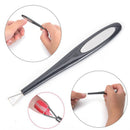 Triangle UV gel polish remover pusher manicure nail file buffing tool newly M&E