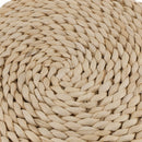 2x Round Natural Straw Chair Seat Pad Mat Yoga Meditation Cushion Seated Pad