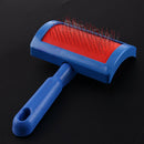 Puppy Cat Dog Grooming Slicker Dog Comb Steel Needle Brush Clean Tool Blue