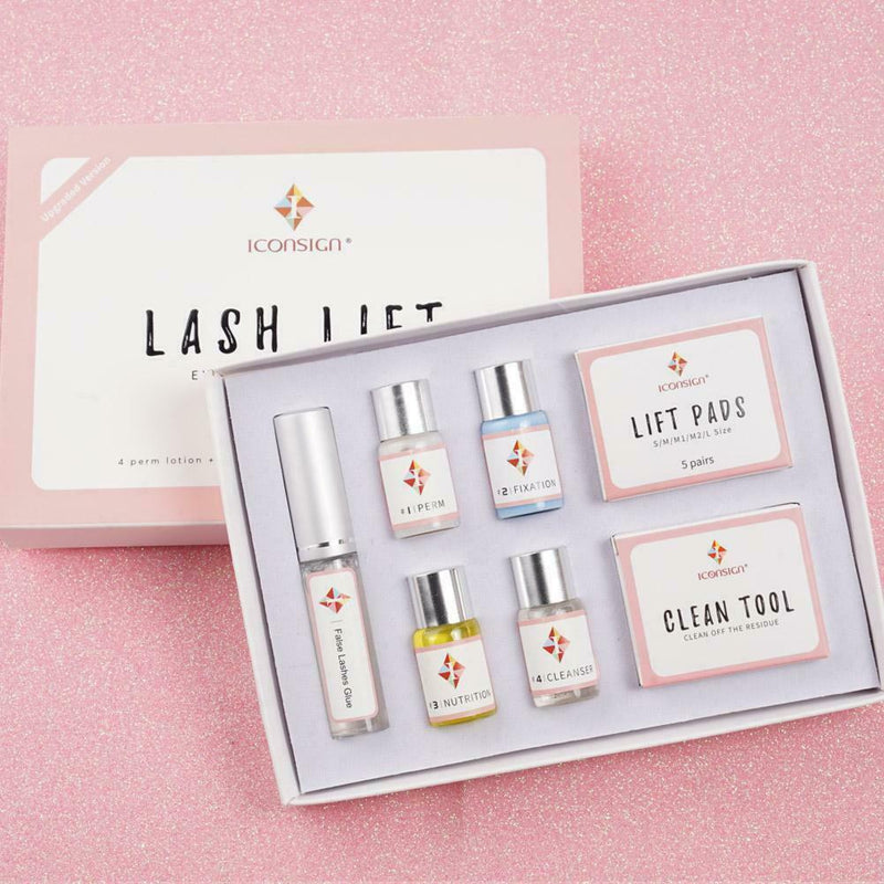 7pc Eyelash Perming Lash Lifting Curling Set Pad Cilia Lift Perm Rod Glue Beauty