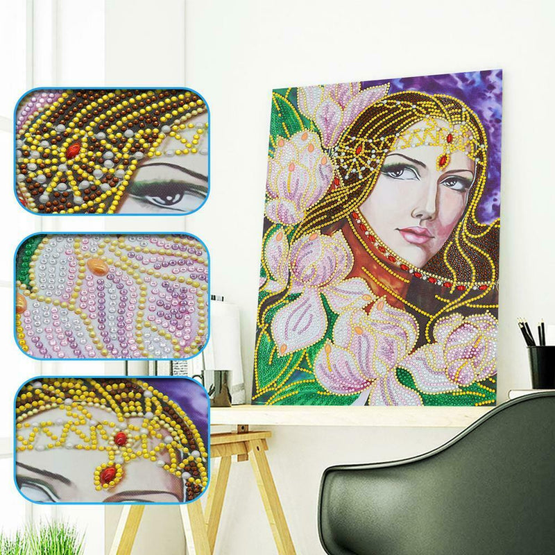 5D DIY Special Shaped Diamond Painting Beauty Cross Stitch Mosaic Craft Kit