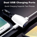 Smart 3.1A Dual USB Adjustable Fast Car Charger with LED Display