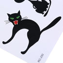 Horror Cat Waterproof Arm Temporary Tattoo Stickers Body Art Removable Tatoos 0K