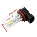 2x New 40W Chip XBD 6000K H11 LED Fog Lights Universal Auto Car H8 LED Dayt J6Y7