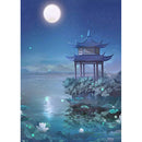 Mosaic Picture Bead Craft River Pavilion Full Drill Round Diamond Painting