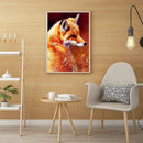 Drawing Art Full Round Drill Animal Fox 5D Kit DIY Diamond Painting (LD480) A