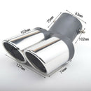 Automobile Universal Stainless Steel Double Row One Minute Two Exhaust Pipe O6D2