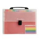 Office Expanding Folders 13Pockets A4 File Plastic Organizer Document Holder Bag