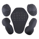 2 Sets EVA Shoulder / Back / Elbow Protectors Insert Pads Kit Racing Armour