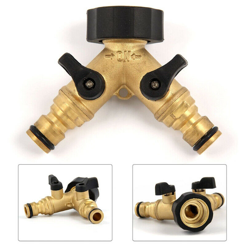 Washing Machine Faucet Nipple Y Valve Diverting Water Separator Garden Hose
