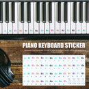37/49/61/88 Keys Electronic Organ Scale Decals Piano Keyboard Stickers
