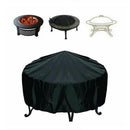 Heavy Duty Patio Round Fire Pit/Table Outdoor Waterproof Cover, Black, 30-Inch