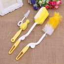 5Pcs Baby Milk Feeding Bottle Brush Handy Portable Nylon and Sponge Tube Cl