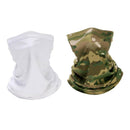 2pcs Unisex Silky Outdoor Balaclava Soft Headscarf Neck Gaiter Headwear