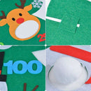Christmas Toss Games with 3Pcs Snowballs DIY Felt Christmas Tree New Year G