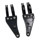 2Pcs Black Headlight Head Lamp Brackets Clamps For Cruisers Motorcycle