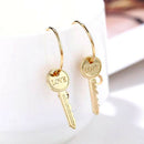 Fashion Love Key Drop Dangle Earrings Statement Punk Earrings Women Jewe lbTOCA