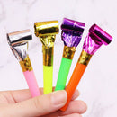 20Pcs small multi color party blowouts whistles kids birthday party toys gifM&