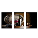 3Pcs Canvas Home Decor Wall Red Wine Art Painting Picture Abstract 35x50cm