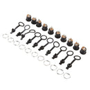 10x DC-022 DC Power Jack Socket Female 5.5x2.1mm DC Connector Panel Mounting