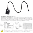 DC 12V 4 Way PWM Controller Splitter Hub for PC Cooling Fans Power Cable