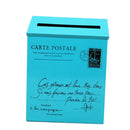 Villa Wall Mounted Letter Post Box Postbox Letterbox Mailbox Holder Blue