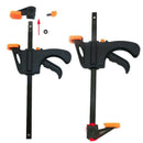 2Pc/Ratchet Release Speed Squeeze Woodworking Work Bar Clamp Clip Kit 4Inch Y8O1