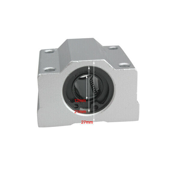 2 Pcs 12 mm SC12UU Linear Ball Bearing Slider Slide Bushing Replacement CNC A#S