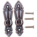Metal Curtain Tassel Tie Back Tieback Mini Wall Hooks 2PCS Red bronze L1Z9