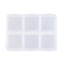 New Mini Portable Empty Braille 6 Cells Pill Medicine Drug Storage Case Box