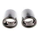 1 Pair Exhaust Pipe Tip Finisher For Audi A4/A4L/Q5/Q3/A3/A1/A5 2009-2016