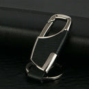 Men's Fashion Metal Leather Auto Keyring Keychain Key Chain Ring Keyfob Hot