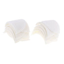 Pair of 6 Large Suits Shoulder Pads for Women Men Coats Jackets White