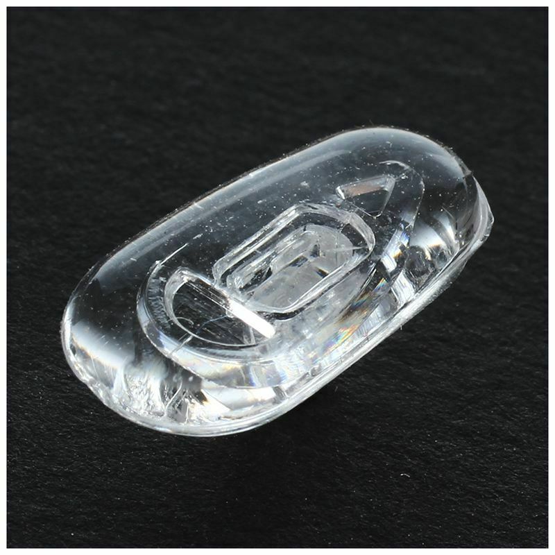 25 Pairs Silicone Eyeglass Nose Pads Oval Push On