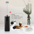 Blender Handheld Whisk Powerful Coffee Electric Milk Frother Stainless Steel