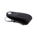 Stainless Steel Keyring Design Faux Leather Belt Loop Key Chain