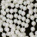 Plastic Long White Pearls Necklace Flapper Girls Fancy Dress Accessories