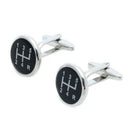 Pair 17mm Shirt Cufflinks Black for Men Party