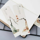 30pcs Chinese Style Creative Paper Painting Bookmarks Retro Cards Boxed Bookmark