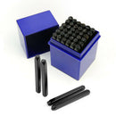 4Mm Carbon Steel Gunmetal Number " 0-9 " "&" Alphabet " A-Z " Rectangle Pun