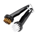 2pcs With Loop Clip Outdoor Golf Club Brushes Round Head Beginner Groove Cleaner