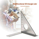 45/90 Degree Angle Woodworking Ruler Square Layout Miter Triangle Rulers