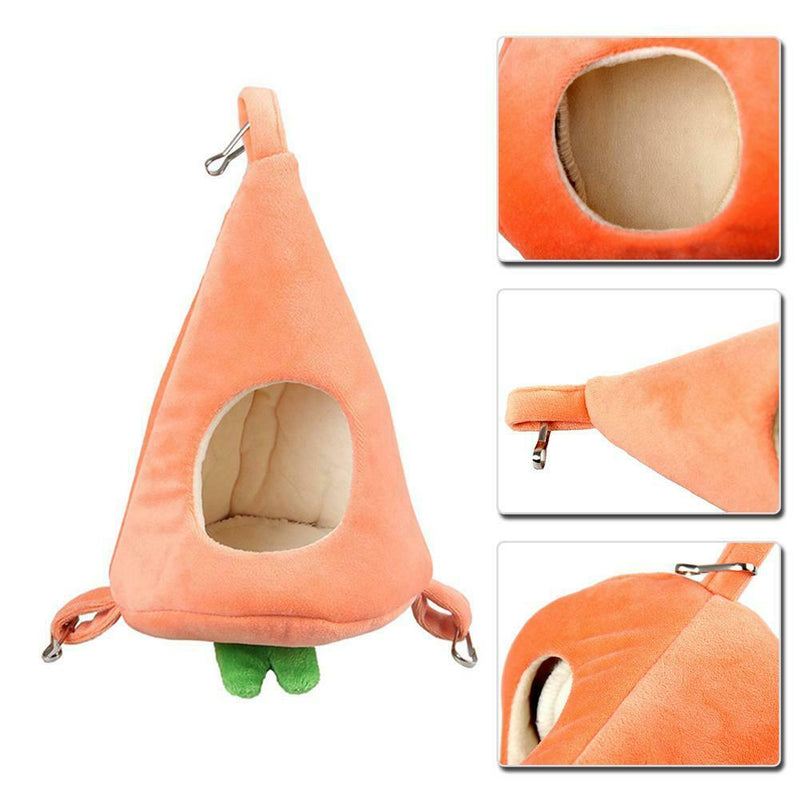 Hamsters Sleeping Bag Bedroom Golden Hamster Winter Warm Plush Carrot Bed