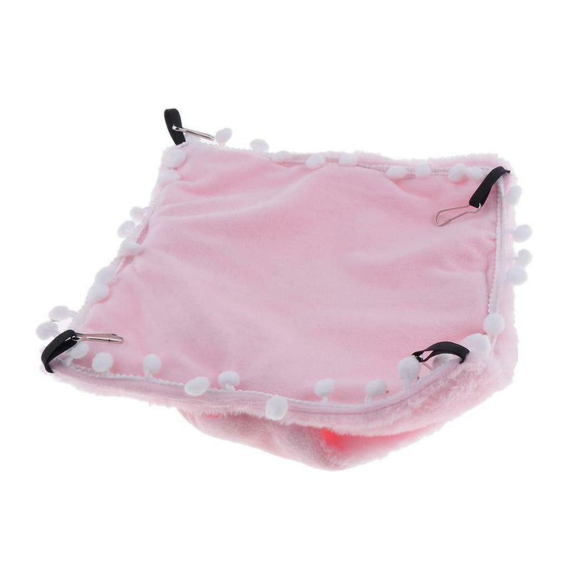 Small Animals Cozy Hammock Winter Warm Nest For Hamster Birds Parrot Pink
