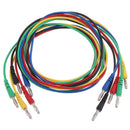 5PCS 4mm Banana Plug to Banana Plug Double End Test Lead For Multimeter 5 ColoFT