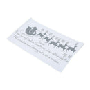 Sleigh 5 little deer snowflakes "Twas the Night before Christmas" english W