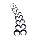 9 Pairs Spiral Horn Tunnel Ear Expander Stretchers Taper Plugs Stretching Kit
