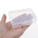 9cm*6.5cm*3cm Transparent Plastic Storage Box Clear Square Multipurpose FE JR