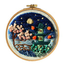DIY Embroidery Starter Kit Printed Starry Sky Hand Needlework Pattern
