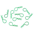 20pcs/set RC Car R-Pins fit 1/10 1/12 1/16 1/18 RC Car Truggy Accessory Green